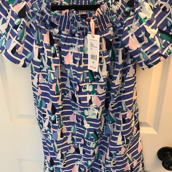 NWT Vineyard Vines off the shoulder dress - Picture 3 of 14